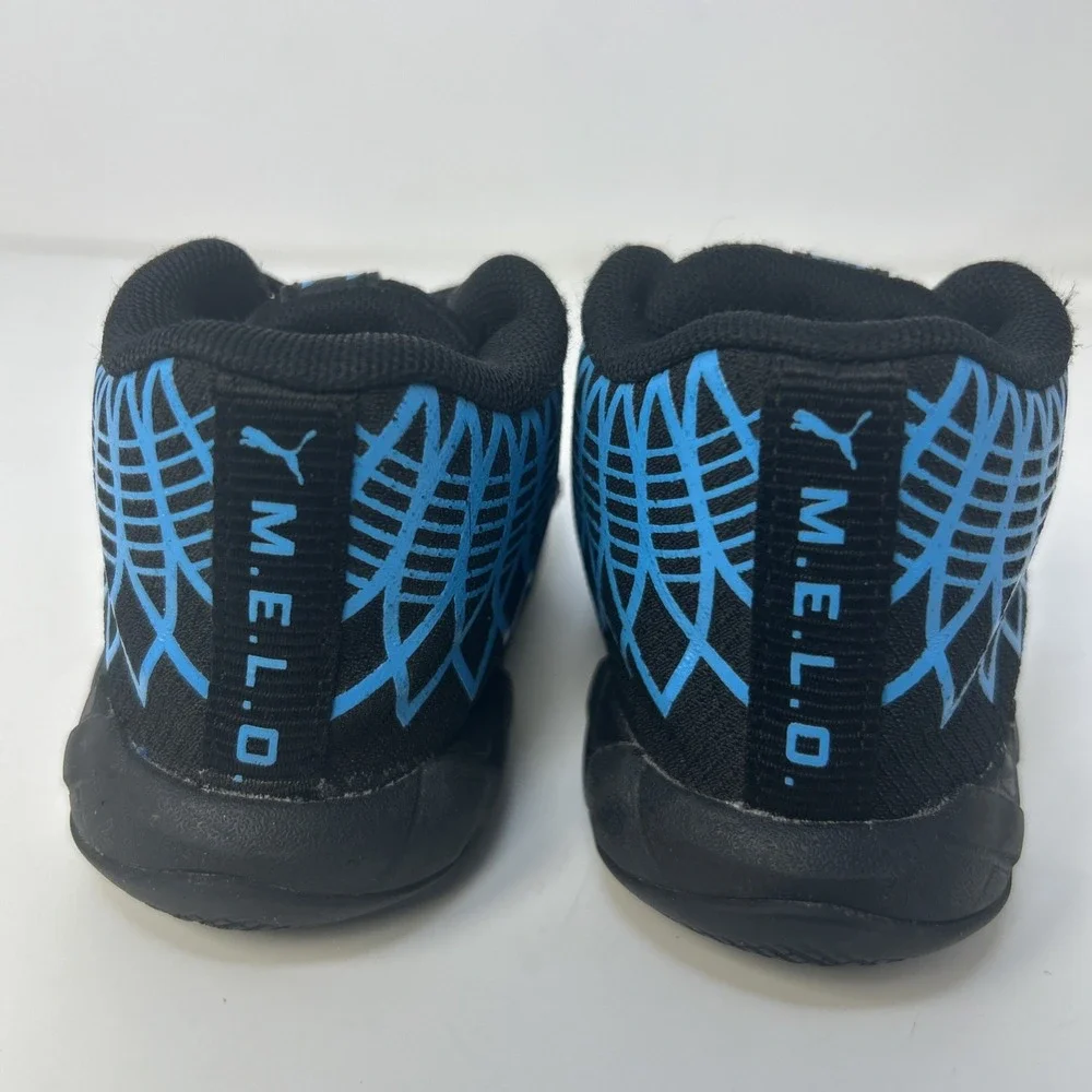 Puma MB.01 Buzz City LaMelo Ball Black‎ Blue Toddler Infant Shoes 5C 385117-13